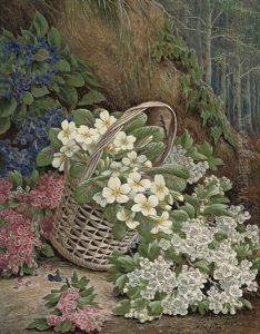 Gathering Flowers by Henry John Livens