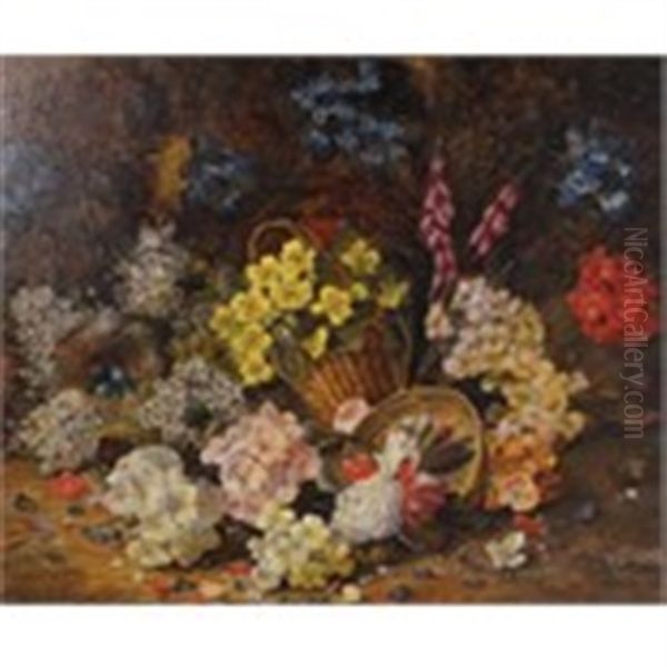 Still Life With Flowers And Bird's Nest - view 1