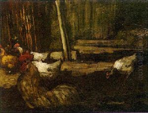 Hens In A Farmyard Hens In A Farmyard