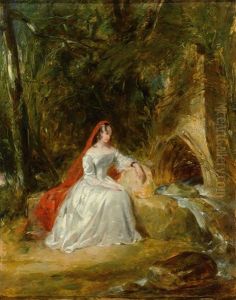"lucy Ashton' ('the Bride Of Lammermoor' Von Sir Walter Scott) by Henry Liverseege