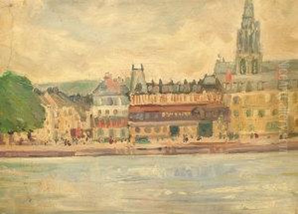 1950- "caudebec-en-caux" - view 1