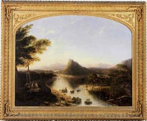 Romantic River Landscape by Montgomery Livingston