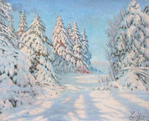 Sapins Sous La Neige - view 1