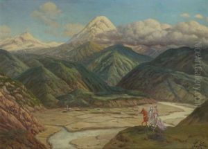 Paysage Du Caucase by Piotr Livoff Ivanovitch