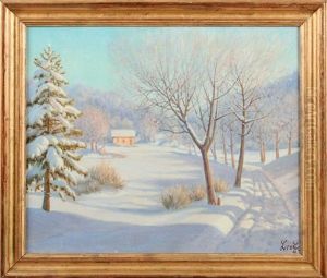 Paysage De Neige by Piotr Livoff Ivanovitch