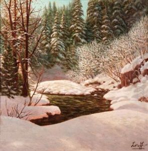 Foret Enneigee by Piotr Livoff Ivanovitch