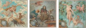 Douze Allegories Representant Les Mois De L'annee (12 Works) by Frederic-Theodore Lix