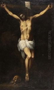 Cristo En La Cruz by Sebastian de Llanos Valdes
