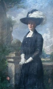 Portrait Of A Lady by William Samuel Henry Llewellyn