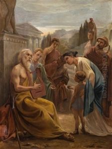 El Musico Ciego by Joan Llimona y Bruguera