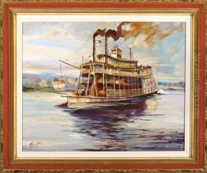 Steamboat Tennessee Belle On The Mississippi River