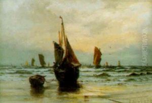 Coastal View At Dusk by Robert Malcolm Lloyd