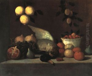 Stilleben Mit Fruchten Und Einer Ente by Alessandro de Loarte