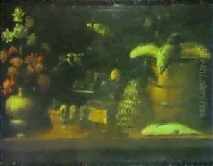 Two Still Lifes Of Fruit by Alessandro de Loarte