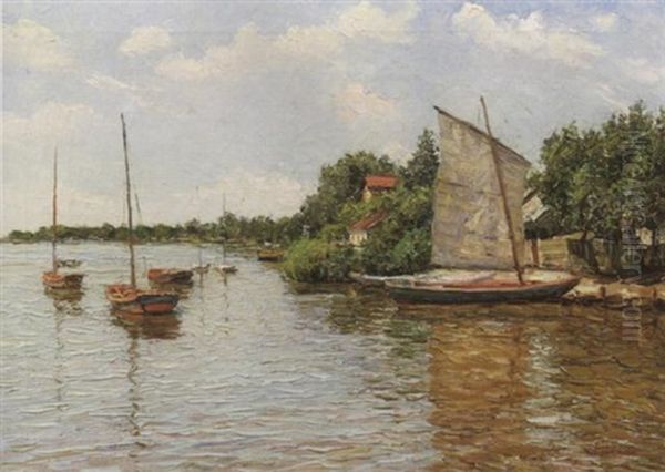 Segelboote Am Ufer Der Wolga - view 1