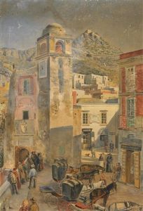 Szenen Auf Capri (2 Works) by Bruno Loebbecke