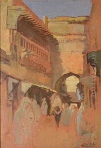 Scene De Rue Au Maroc (fes Ou Meknes)