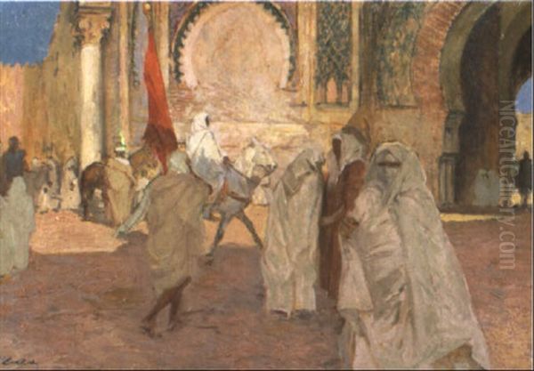 La Mosquee De Bab Mansour A Meknes - view 1