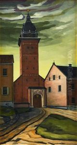 Strangnas Domkyrka Med Lejonporten by Gunnar Loeberg