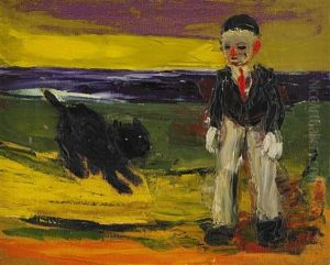Clown Och Katt by Gunnar Loeberg