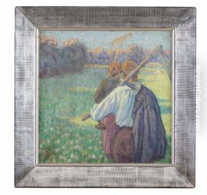 Schnitter Am Morgen by Switbert Lobisser