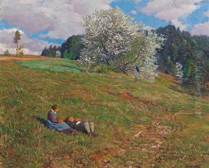 Fruhling Im Pinzgau - Springtime In The Pinzgau Region by Switbert Lobisser