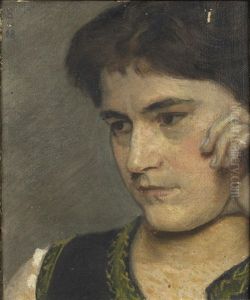 Portrat Einer Jungen Frau Portrat Einer Jungen Frau
