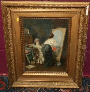 The Artist's Model by Frank Moss Bennett