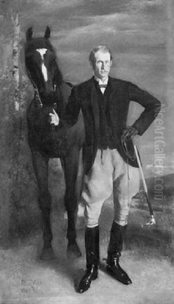 Gentleman Sportsman With His Mount - view 1