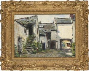 Bear Hotel, Crickhowel by Frank Moss Bennett