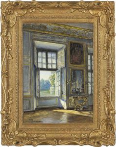 The Pavillion And Carp Lake At Fontainebleau by Frank Moss Bennett
