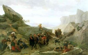 La Fuite Des Vaudois Pendant Les Massacres De Meridol Et Cabrieres