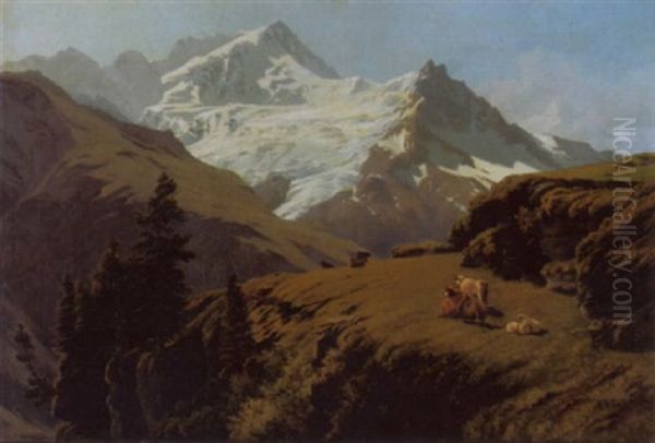 Le Rothorn Et Le Glacier De Moming - view 1