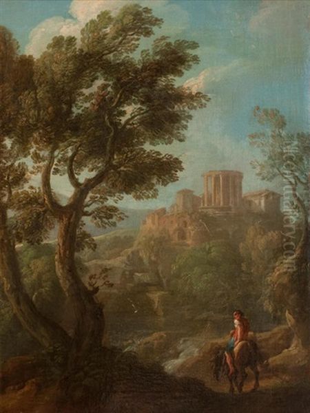 Figures By A Classical Ruin - view 1
