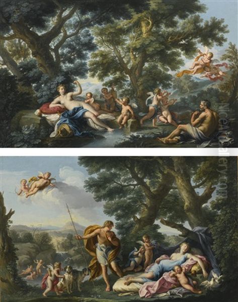Venus And Vulcan; Venus And Adonis - view 1