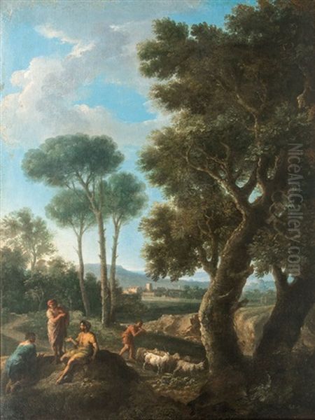 Herdsmen In The Roman Campagna - view 1