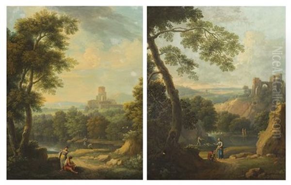Italian Landscape (pair) - view 1