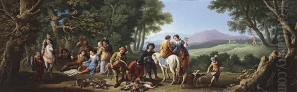 Don Quijote Und Sancho Pansa Treffen Die Hirten - view 1