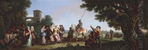 Don Quijote Und Sancho Pansa Auf Comachos Hochzeit
