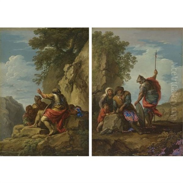 Bandits In A Rocky Landscape (pair) - view 1