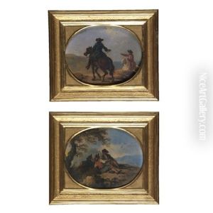 Due Cavalieri (+ Contadini A Riposo; Pair) thumbnail