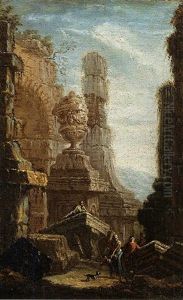 Capriccio Con Ruderi Architettonici
