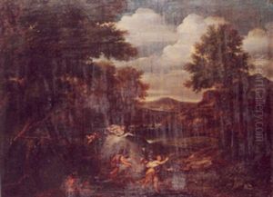 Alpheus And Arethusa by Andrea Locatelli