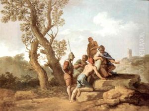 A Landscape With Figures by Andrea Locatelli