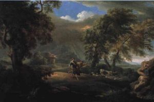 Paesaggio Con Pastori by Andrea Locatelli
