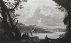 Italianate Landscape With Soldiers And Travellers