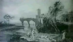 Paysage Avec Pecheurs by Andrea Locatelli
