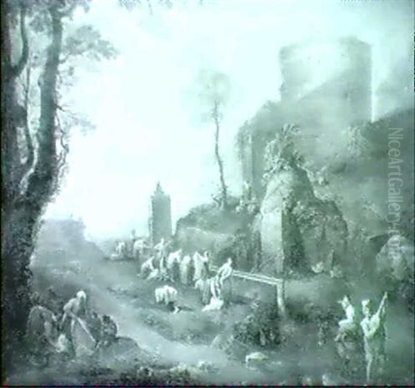 Paysage Aux Lavandieres - view 1
