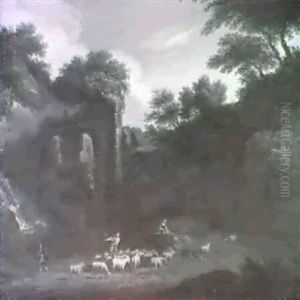 Paesaggio Rupestre Con La- Ghetto E Gregge by Andrea Locatelli