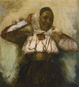 Young Girl by Romualdo Locatelli